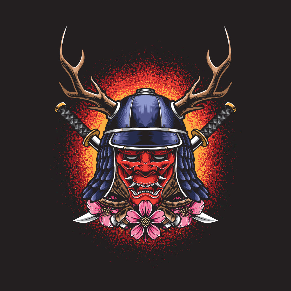 Samurai Warrior Graphic T-Shirt - The Baggy Vibe