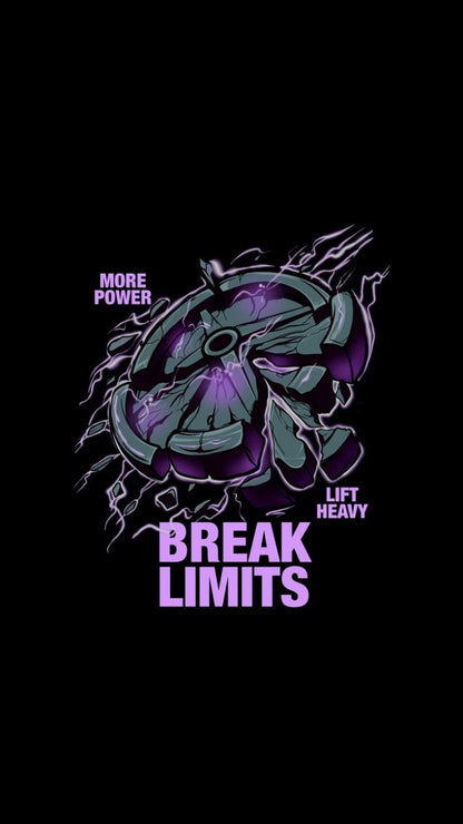 "Break Limits" Oversized T-Shirt – Power Through Barriers - The Baggy Vibe