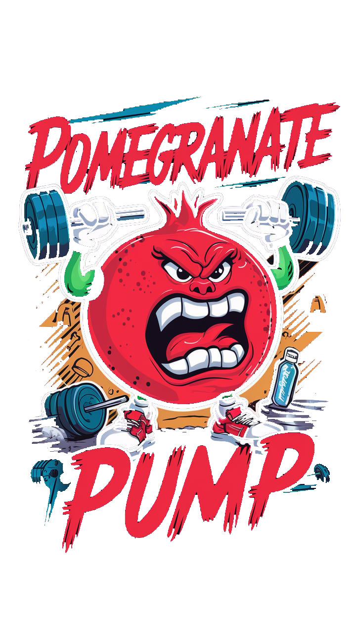 "Pomegranate Pump" Gym T-Shirt – Power Up Your Workout - The Baggy Vibe