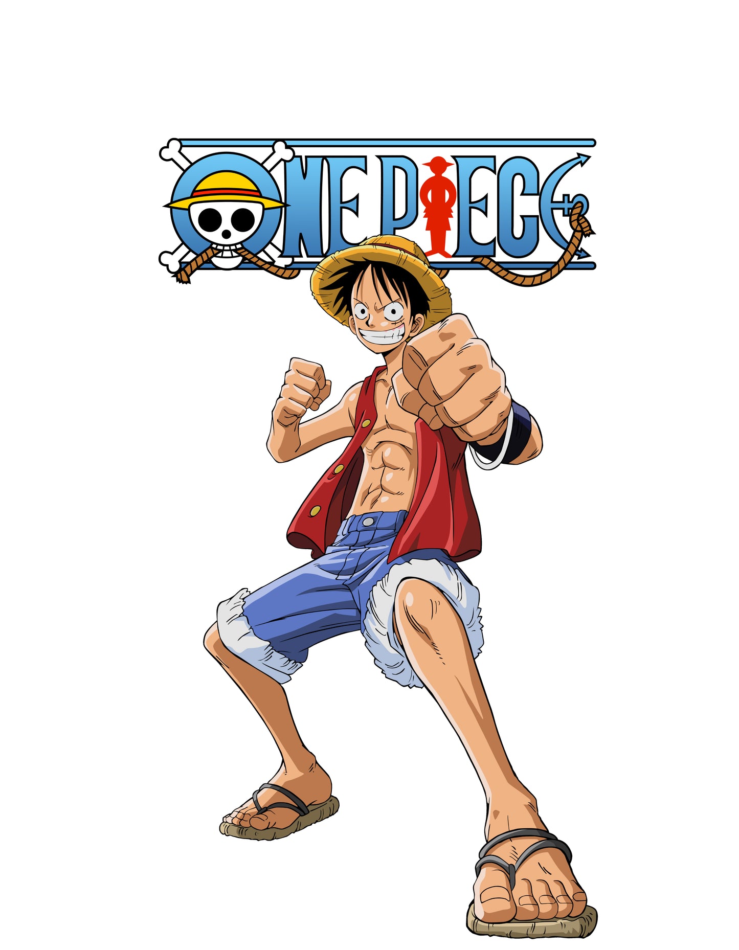 One Piece Monkey D. Luffy Oversized T-Shirt - The Baggy Vibe