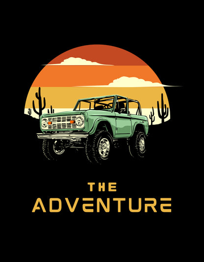 "The Adventure" Vintage Off-Road T-Shirt 🚙🌅 - The Baggy Vibe