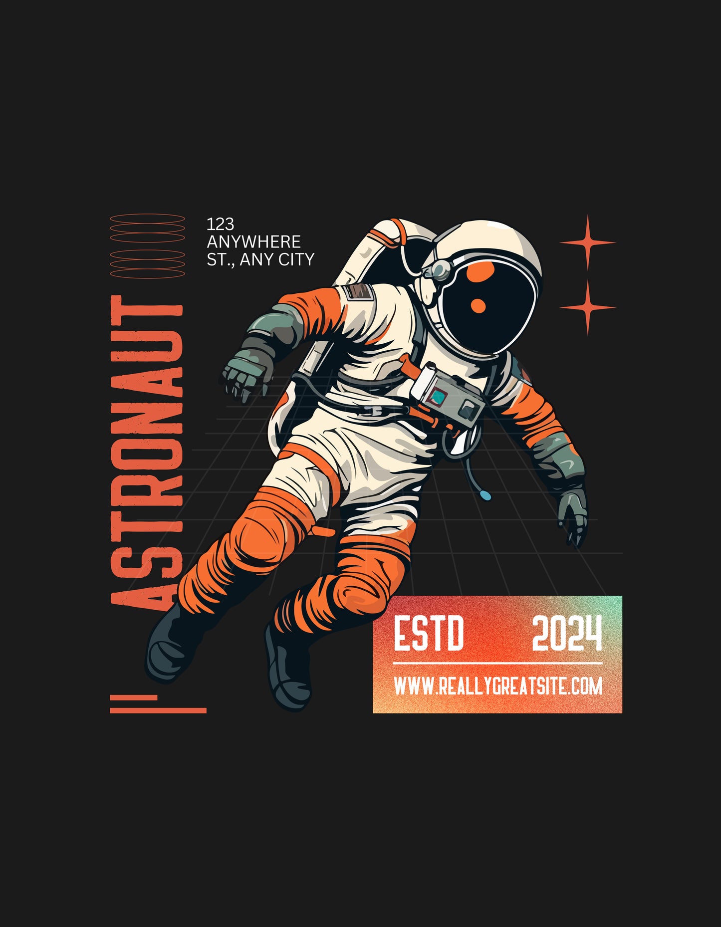 Astronaut Galaxy Explorer Oversized T-Shirt - The Baggy Vibe