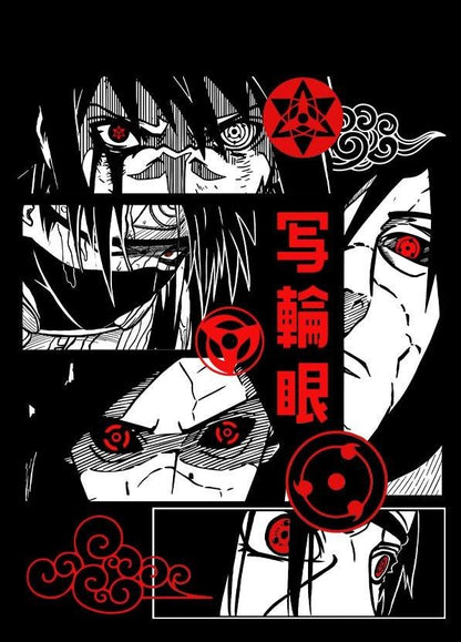 Sharingan Warriors Oversized Tee - The Baggy Vibe