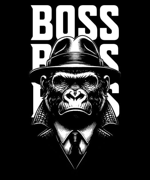 Boss Ape Graphic Tee - The Baggy Vibe