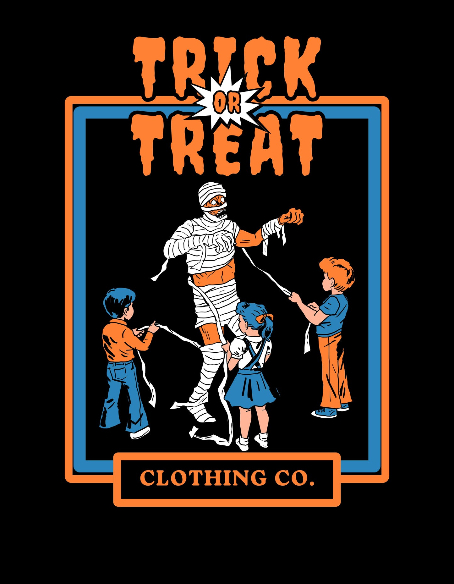 Trick or Treat Retro Halloween T-Shirt – Spooky &amp; Fun Vibes 🎃👻 - The Baggy Vibe