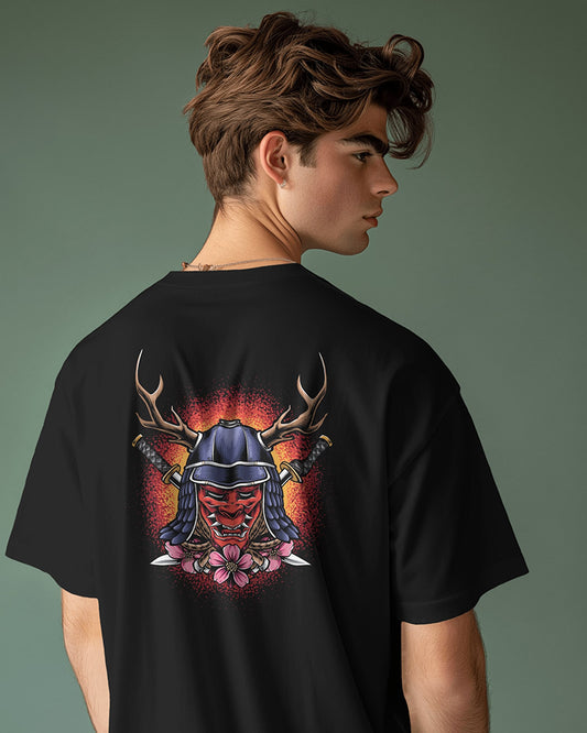 Samurai Warrior Graphic T-Shirt - The Baggy Vibe