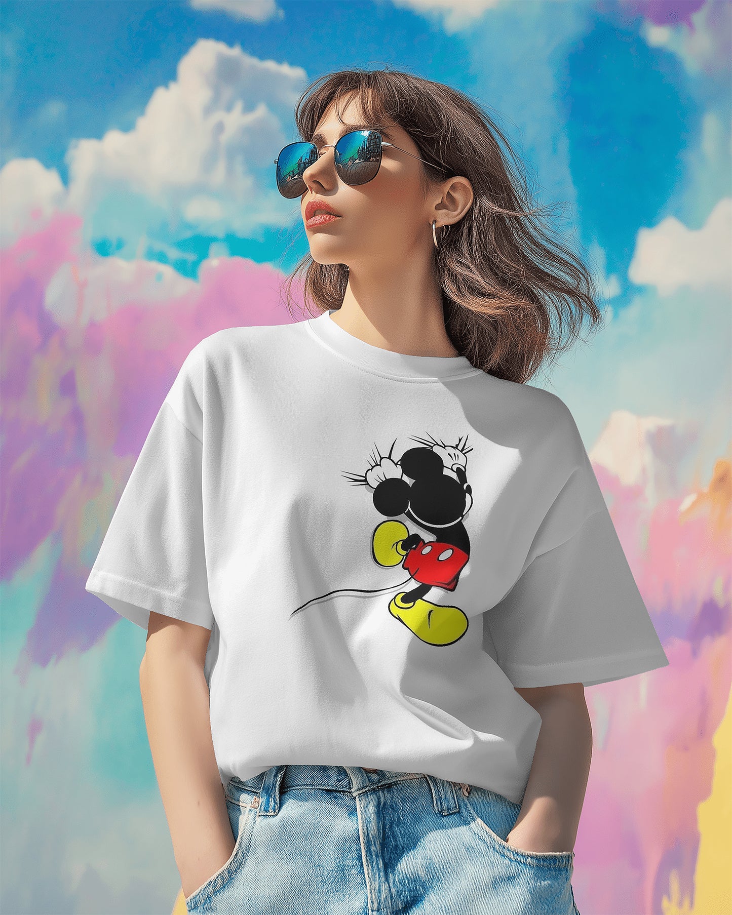 Mickey Mouse Cartoon Printed - The Baggy Vibe