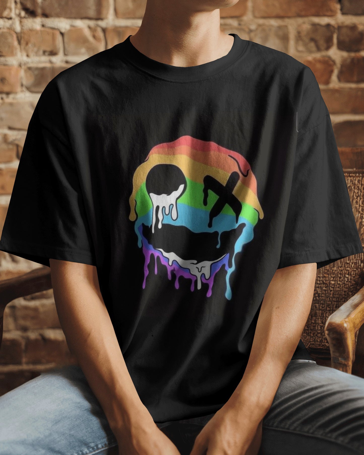 Melting Spectrum Skull – Drip in Color - The Baggy Vibe