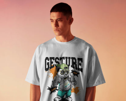 Gesture Rock & Rap Panda Tee - The Baggy Vibe