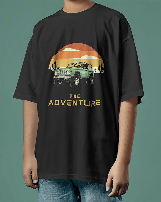 "The Adventure" Vintage Off-Road T-Shirt 🚙🌅 - The Baggy Vibe