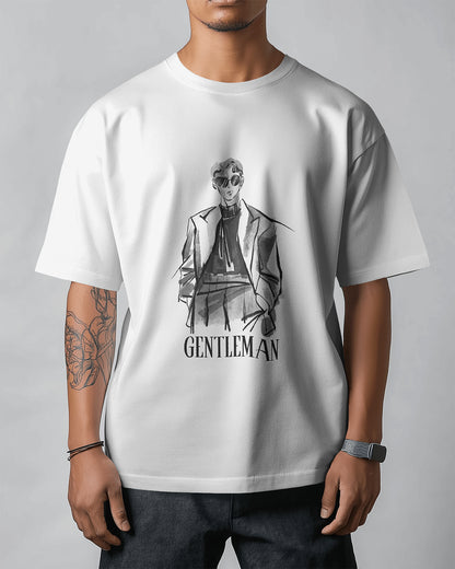 The Gentleman Sketch Oversized Tee - The Baggy Vibe