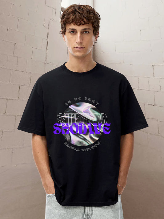 Studio Shodwe Oversized Graphic T-Shirt – Futuristic Streetwear - The Baggy Vibe