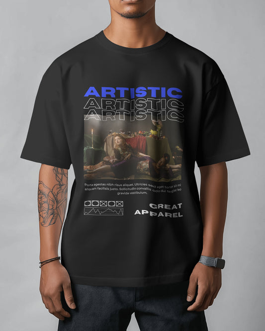 "Artistic Expression" Graphic T-Shirt - The Baggy Vibe