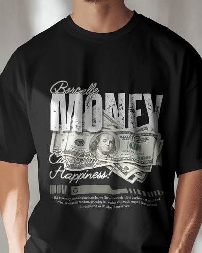 Money Can Buy Happiness Oversized Tee - The Baggy Vibe