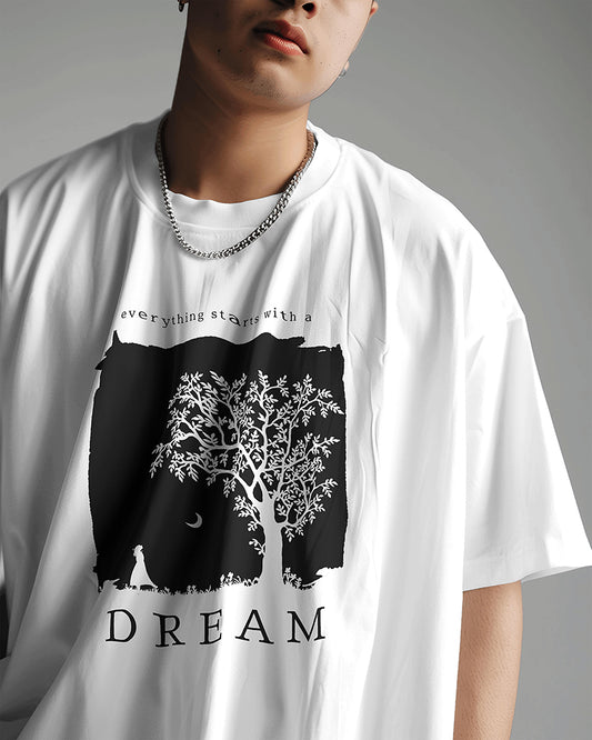 "Dream" Oversized T-Shirt – Inspire & Elevate - The Baggy Vibe