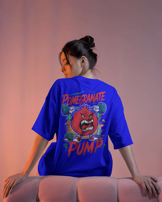 "Pomegranate Pump" Gym T-Shirt – Power Up Your Workout - The Baggy Vibe