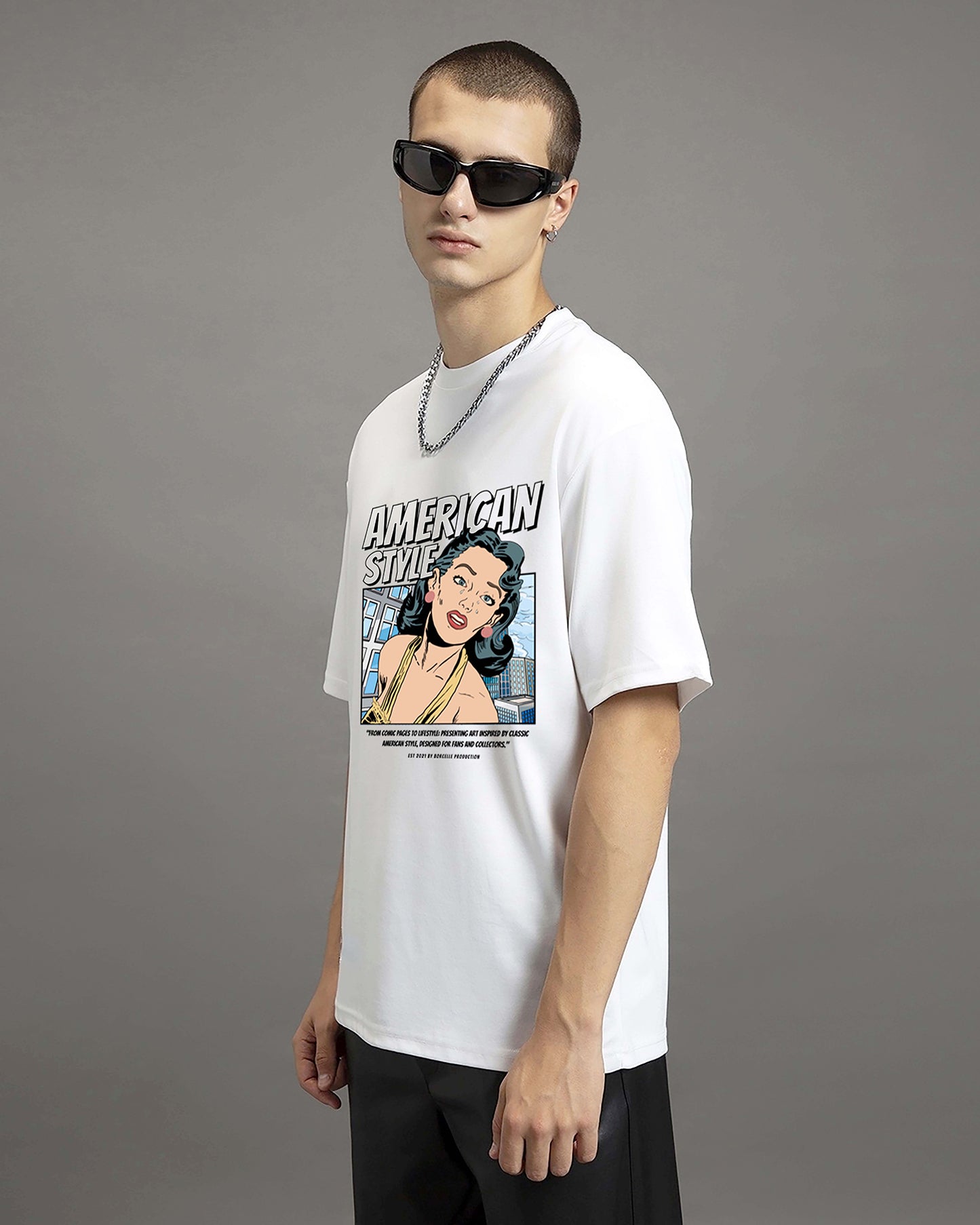 American Style Retro Comic Tee - The Baggy Vibe