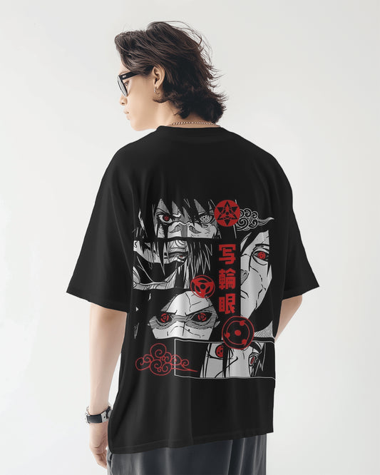 Sharingan Warriors Oversized Tee - The Baggy Vibe