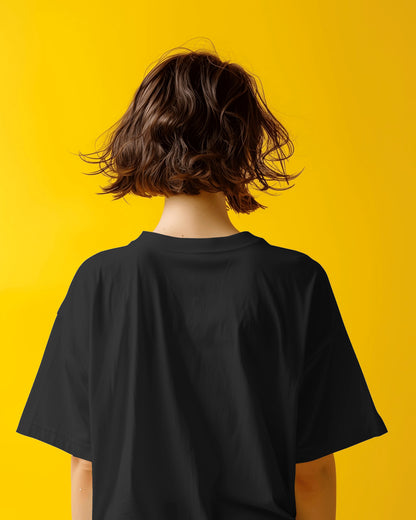 Dark Cat Eyes Oversized Tee - The Baggy Vibe